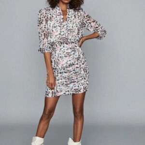 REISS Dakota floral mini dress